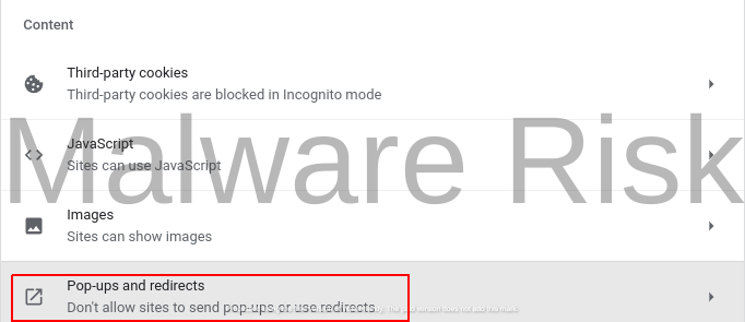 popup and redirect